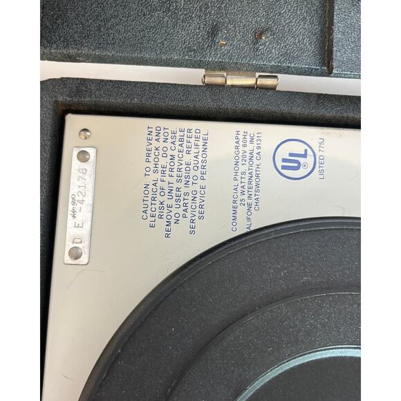 Vintage Califone 1010AV Economy Phonograph Record Player Tested & Working - Picture 3 of 10